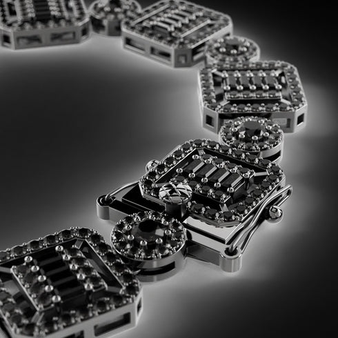 Necklace - Halo Black