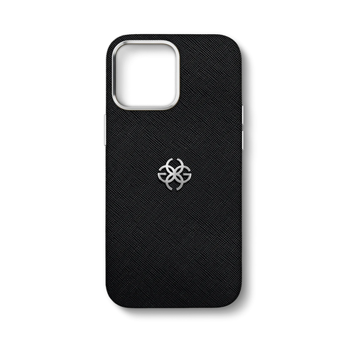 iPhone15 Case - Saffiano Leather logo