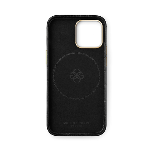 iPhone15 Case - Saffiano Leather logo