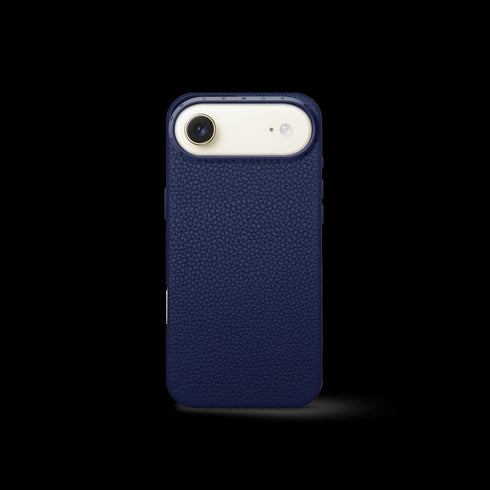 iPhone Case 17 - Full-Grain Leather - Midnight Blue