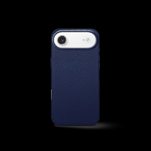 iPhone Case 17 - Full-Grain Leather - Midnight Blue