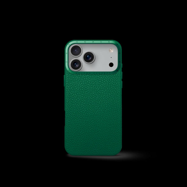 iPhone Case 17 - Full-Grain Leather - Evergreen