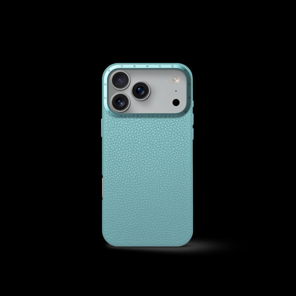 iPhone Case 17 - Full-Grain Leather - Sky