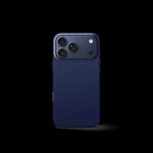 iPhone Case 17 - Full-Grain Leather - Midnight Blue