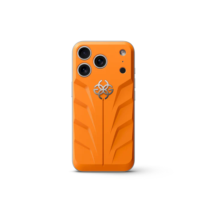 iPhone 17 Sunset Orange RSR Magnetic Shield Back Plate | GOLDEN