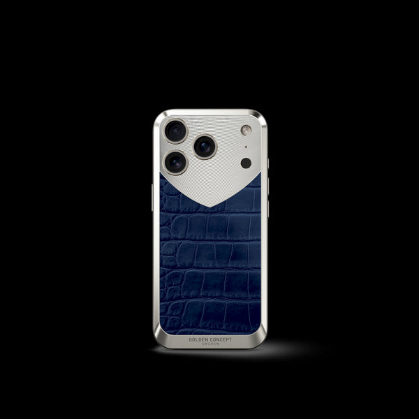 iPhone Case / RST17 - Magnetic Shield Alligator Edition - Matte Blue