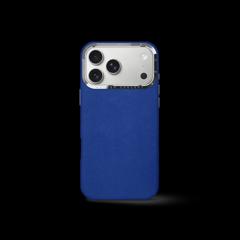 iPhone Case 17 - Alcantara - Midnight Blue