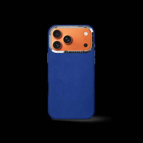 iPhone Case 17 - Alcantara - Midnight Blue