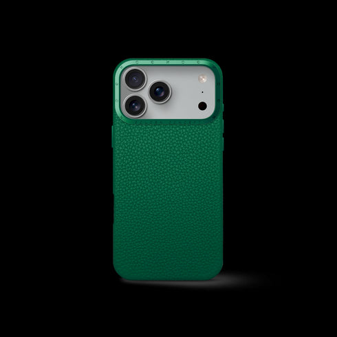 iPhone Case 17 - Full-Grain Leather - Evergreen