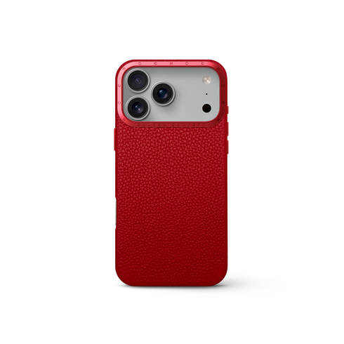 iPhone Case 17 - Full-Grain Leather - Cherry