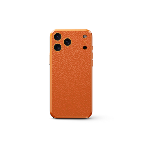 Full-Grain Leather Magnetic Shield Orange | GOLDEN CONCEPT