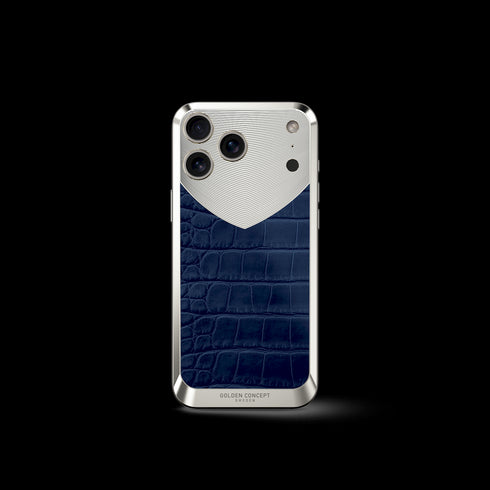 iPhone Case / RST17 - Magnetic Shield Alligator Edition - Matte Blue