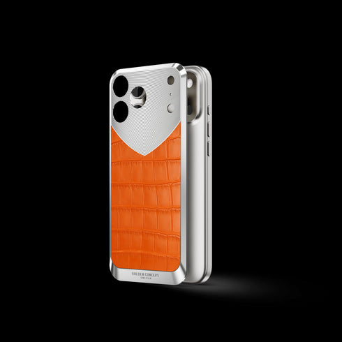 iPhone Case / RST17 - Magnetic Shield Alligator Edition - Matte Orange