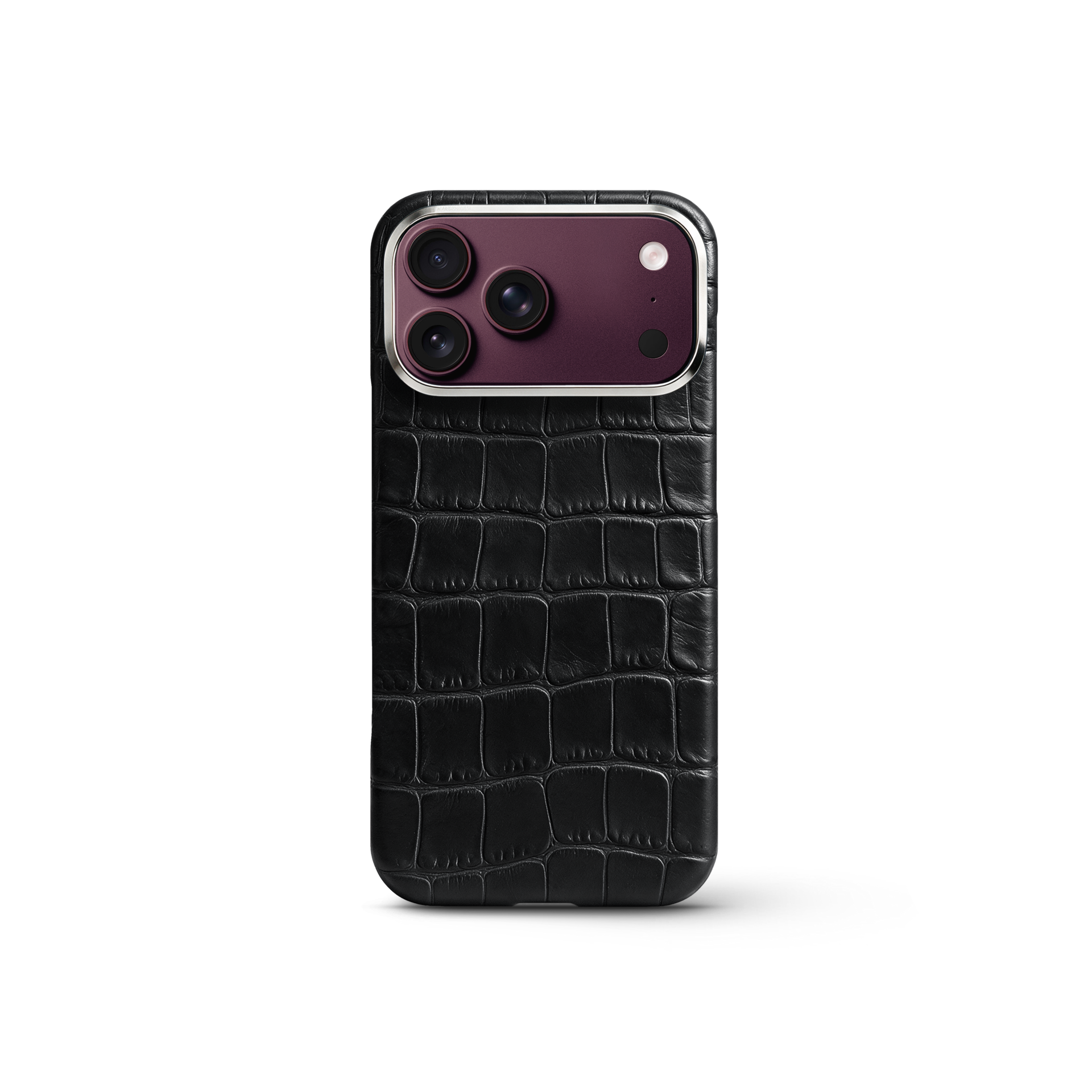 Black Exotic Alligator iPhone 18 Pro Case – Black | GOLDEN CONCEPT