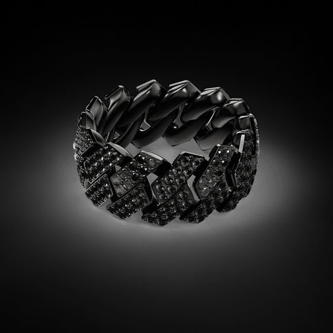 Ring - Cuban Iced - Black