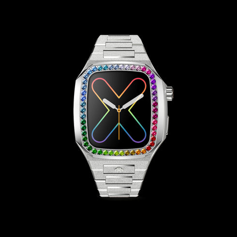Apple Watch Case - EVF41 - RAINBOW Silver