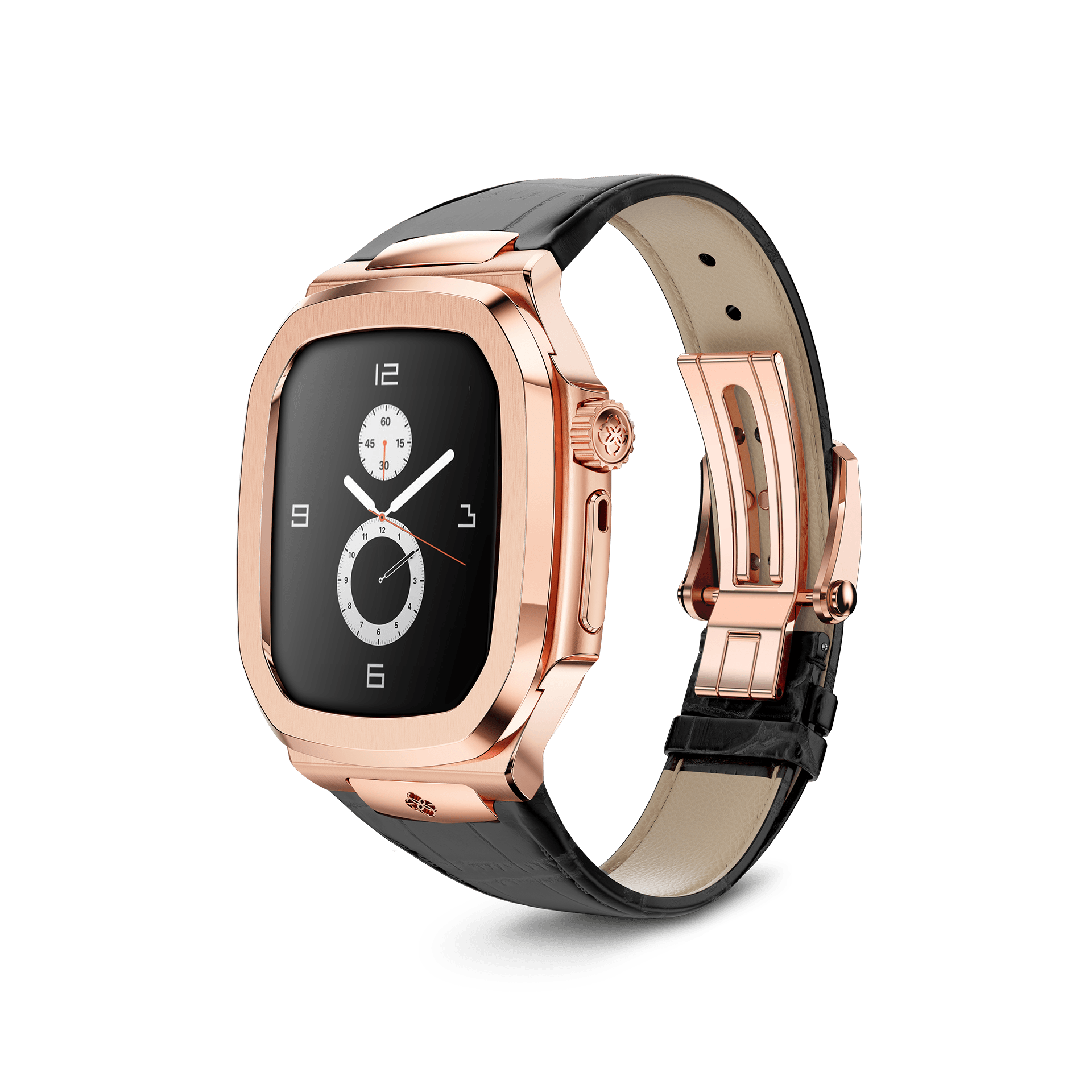 Apple Watch Case - ROL45 - Rose Gold / Black – ゴールデン