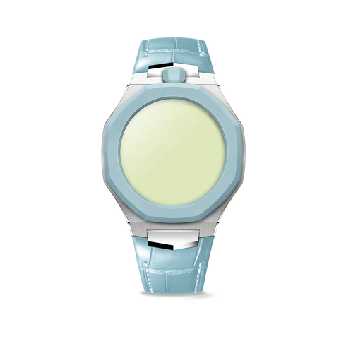 Pop Case - Royal Alligator - Light Blue