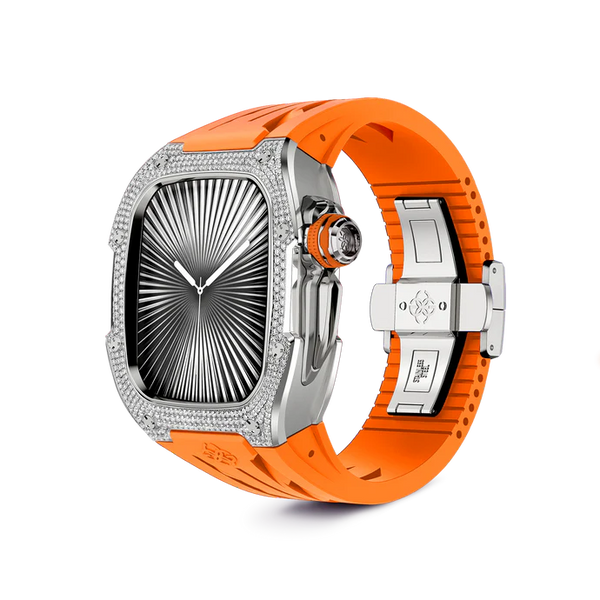 Apple Watch Case / RSTIII46 - Sunset Orange Moissanite