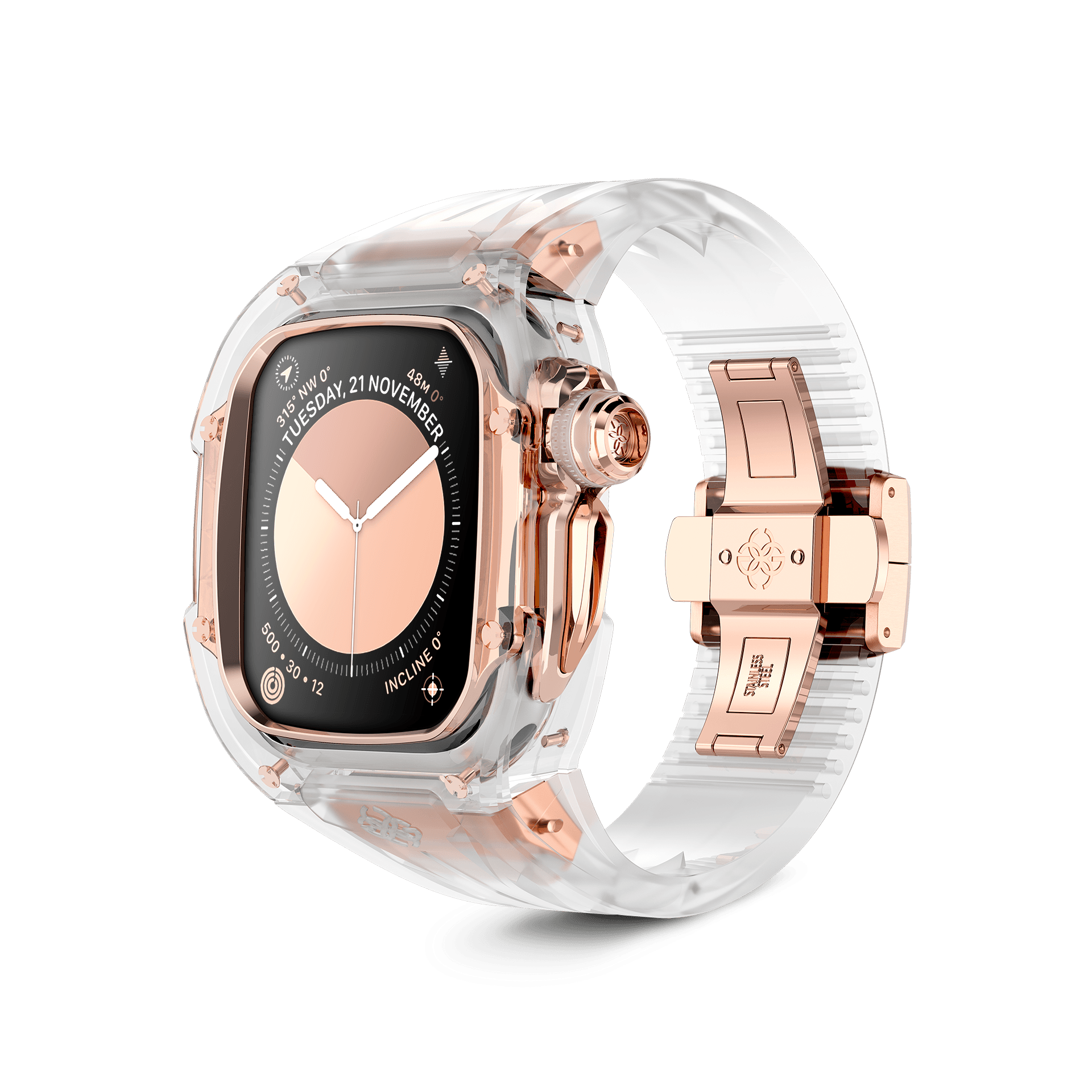 時計 GOLDEN CONCEPT RSTR45 45mm CRYSTAL ROSE Apple Watch Case / RSTRIII45 - CRYSTAL ROSE – ゴールデン