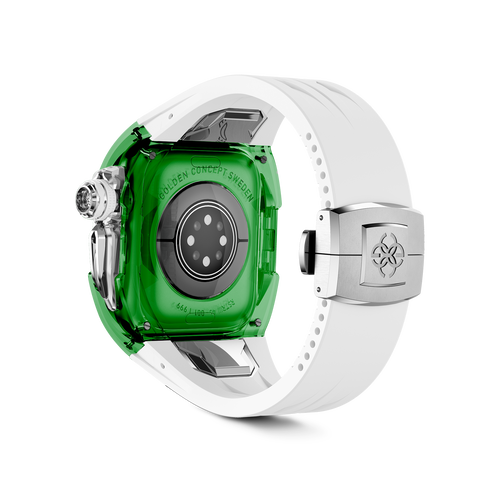 Sapphire Green Apple Watch Case for new Series 10 | Golden Concept