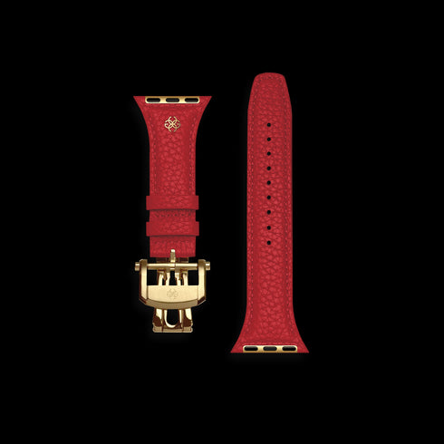 Apple Watch Strap / Full-Grain Leather - Cherry