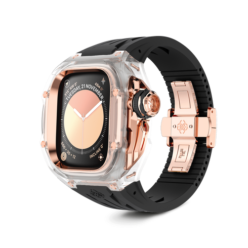 Apple Watch Case / RSTRIII49 - CRYSTAL ROSE - BLACK