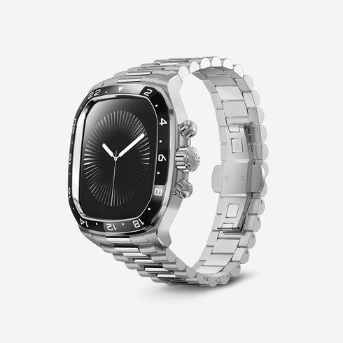 Apple Watch Case - CRCS46 Silver/Black