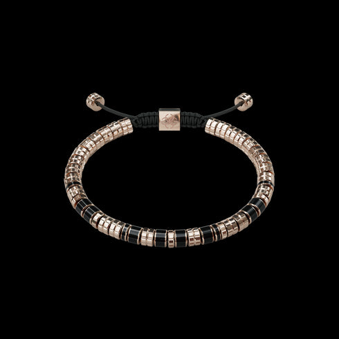Bracelet - EV - Rose gold - Black