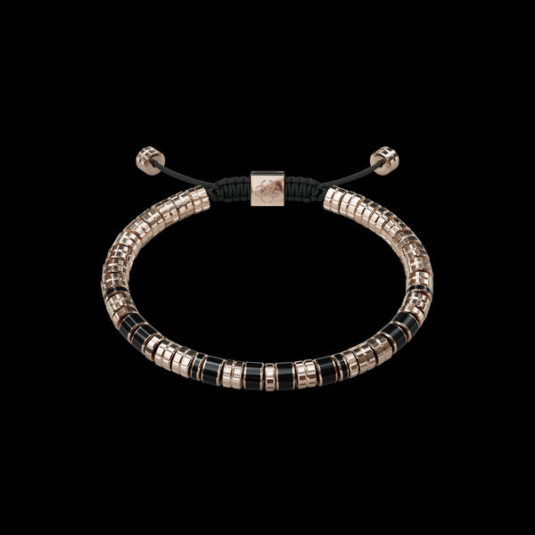 Bracelet - EV - Rose gold - Black