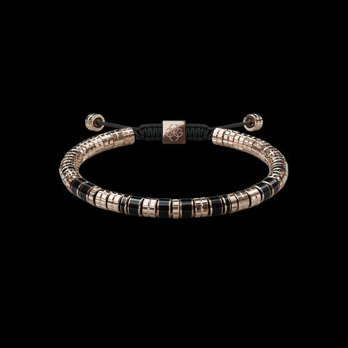 Bracelet - EV - Rose gold - Black