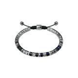 Bracelet - EV - Silver -Blue & Black