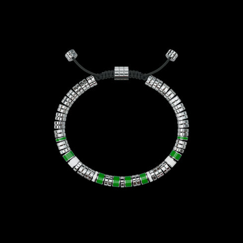 Bracelet - EV - Silver - Green
