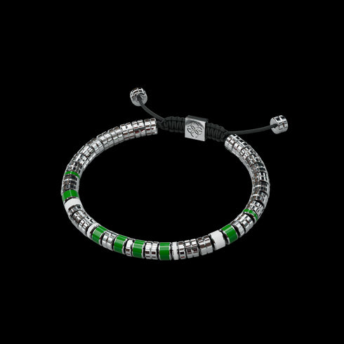 Bracelet - EV - Silver - Green