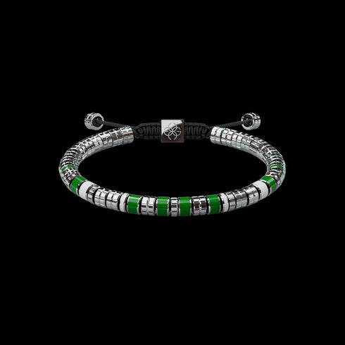 Bracelet - EV - Silver - Green