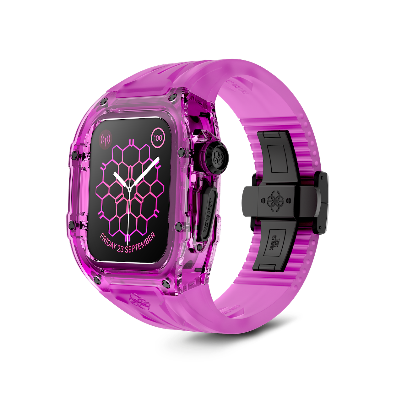 Apple Watch_カジュアルバンド_パープル紫 45mm対応